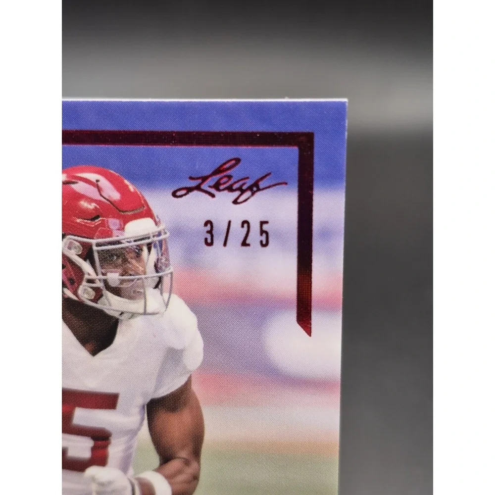 2021 Leaf Gold Rookie Javon Baker #GLR-JB2 Red Auto /25 (RC) Patriots 49ers